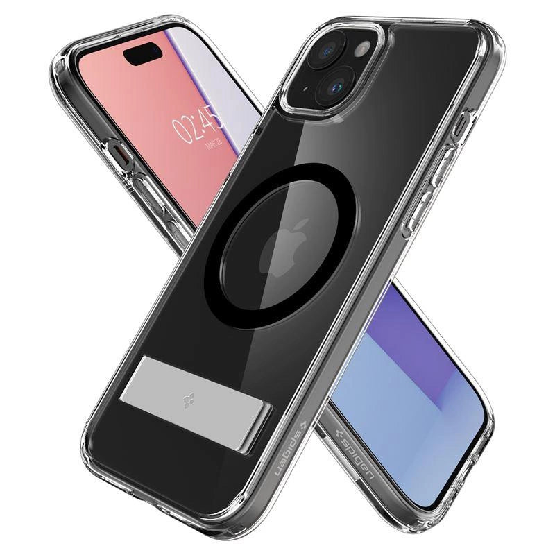 Spigen Ultra Hybrid S MagSafe Case with Stand for iPhone 15 - Black_10