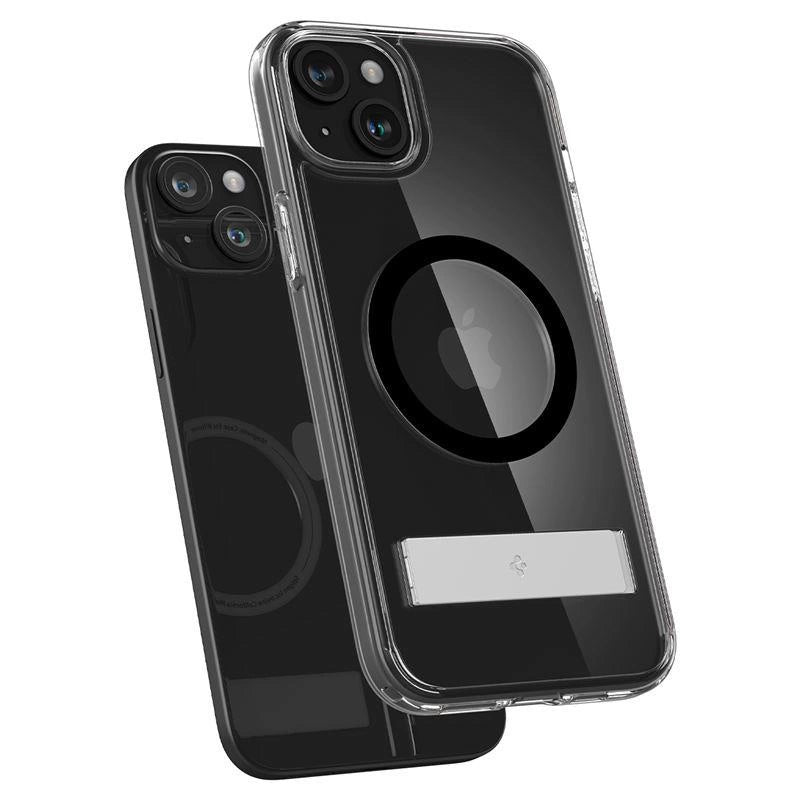 Spigen Ultra Hybrid S MagSafe Case with Stand for iPhone 15 Plus - Black_11