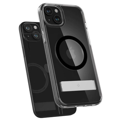 Spigen Ultra Hybrid S MagSafe Case with Stand for iPhone 15 Plus - Black_11