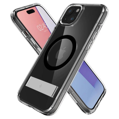 Spigen Ultra Hybrid S MagSafe Case with Stand for iPhone 15 Plus - Black_12