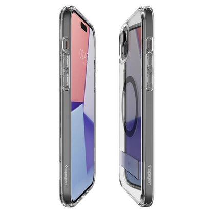 Spigen Ultra Hybrid S MagSafe Case with Stand for iPhone 15 Plus - Black_13