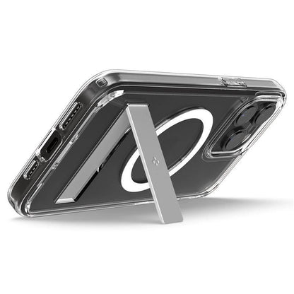 Spigen Ultra Hybrid S MagSafe Case with Stand for iPhone 15 Pro - Transparent_7