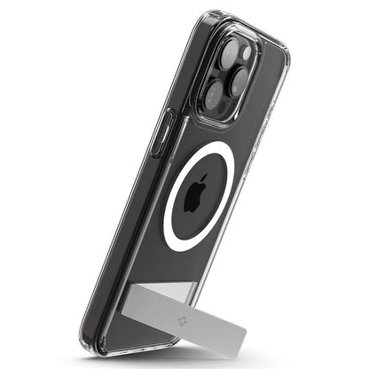 Spigen Ultra Hybrid S MagSafe Case with Stand for iPhone 15 Pro - Transparent_9
