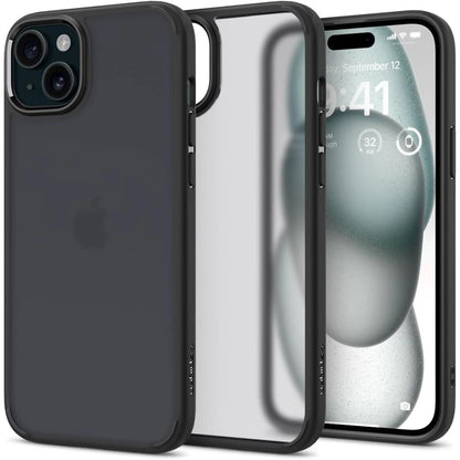 Spigen Ultra Hybrid iPhone 15 Case - Clear Black_0