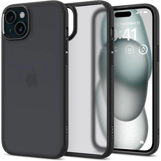 Spigen Ultra Hybrid iPhone 15 Case - Clear Black_0