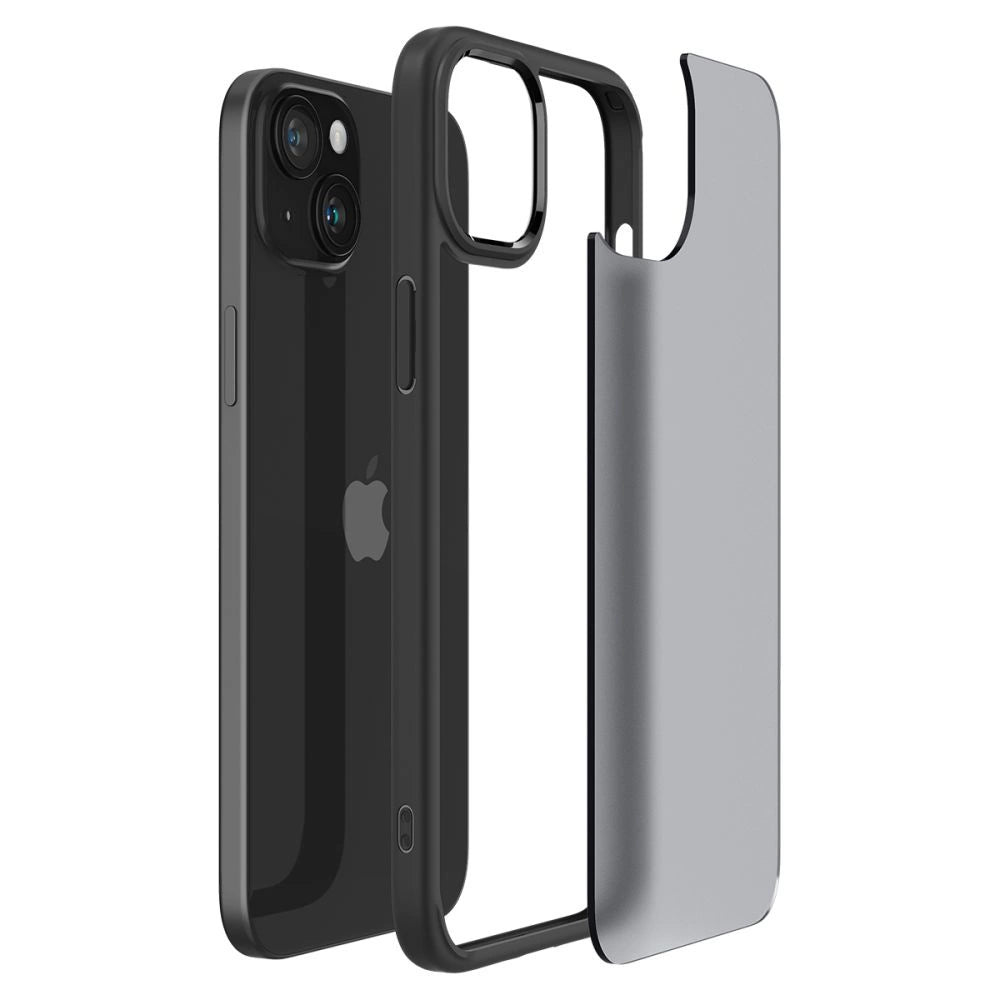 Spigen Ultra Hybrid iPhone 15 Case - Clear Black_5