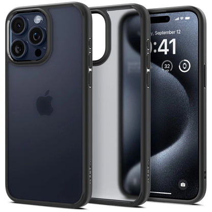 Spigen Ultra Hybrid iPhone 15 Pro Case - Clear Black_0