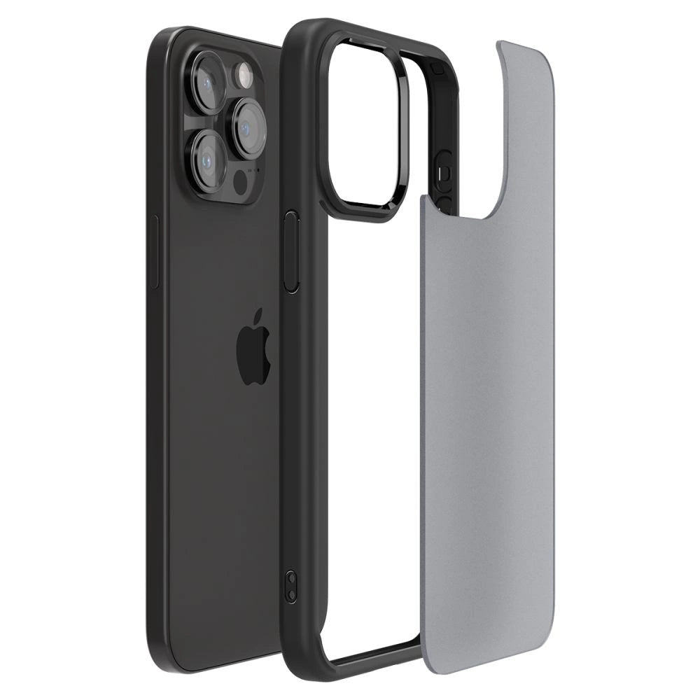 Spigen Ultra Hybrid iPhone 15 Pro Case - Clear Black_1