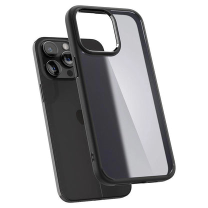Spigen Ultra Hybrid iPhone 15 Pro Max Case - Clear Black_9
