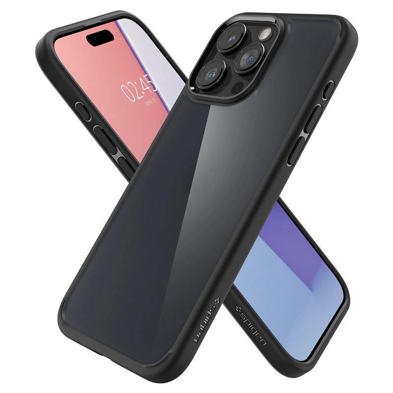 Spigen Ultra Hybrid iPhone 15 Pro Max Case - Clear Black_2