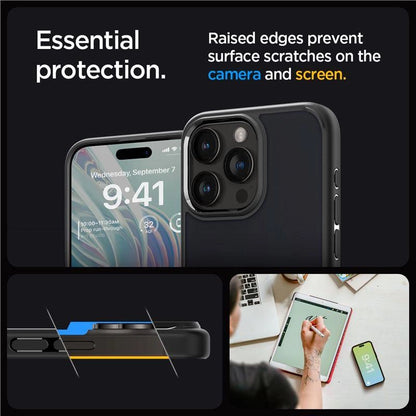 Spigen Ultra Hybrid iPhone 15 Pro Max Case - Clear Black_6