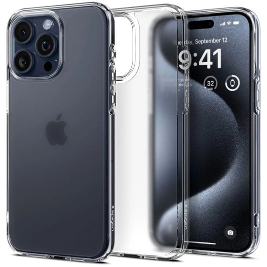 Spigen Ultra Hybrid iPhone 15 Pro Case - Clear Matte_0