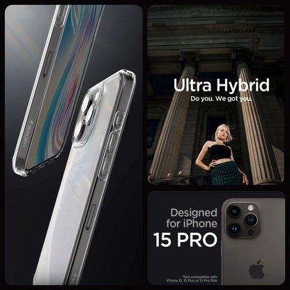 Spigen Ultra Hybrid iPhone 15 Pro Case - Clear Matte_5