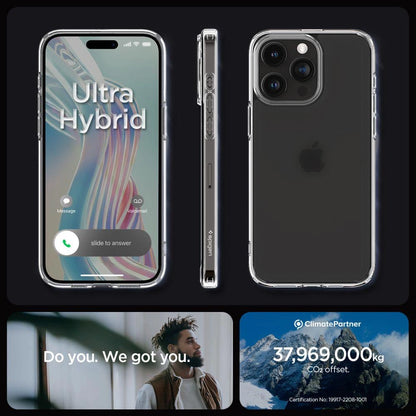 Spigen Ultra Hybrid Case for iPhone 15 Pro Max - Clear Matte_13