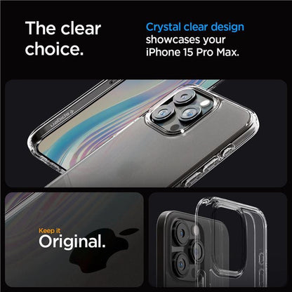 Spigen Ultra Hybrid Case for iPhone 15 Pro Max - Clear Matte_1