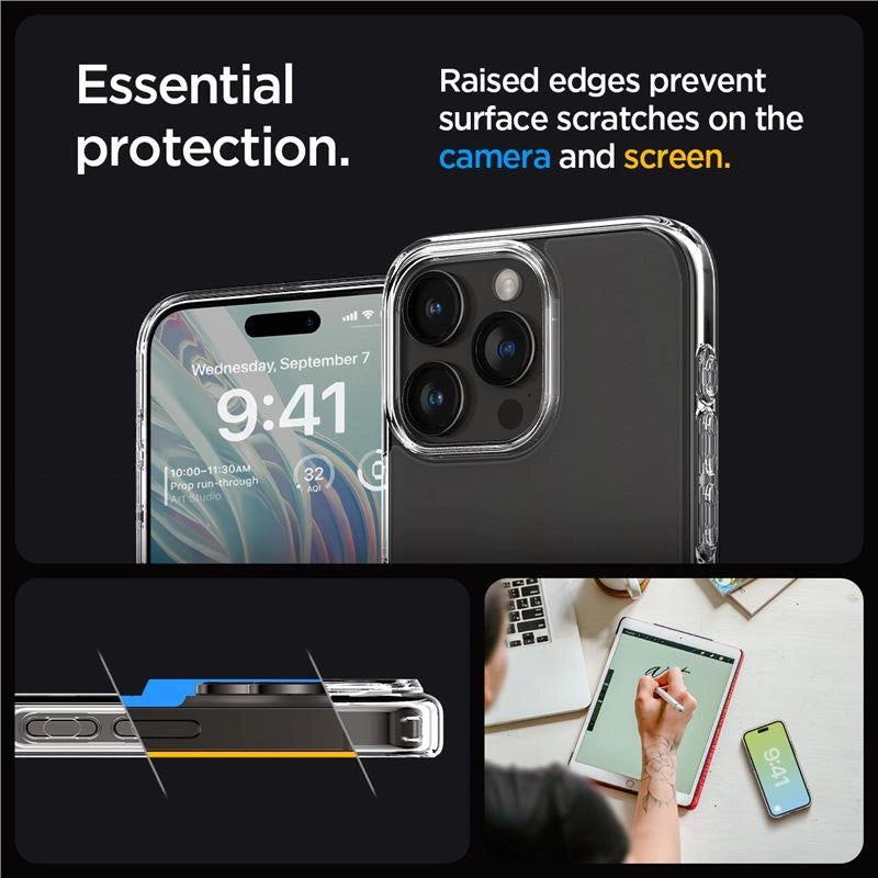 Spigen Ultra Hybrid Case for iPhone 15 Pro Max - Clear Matte_3