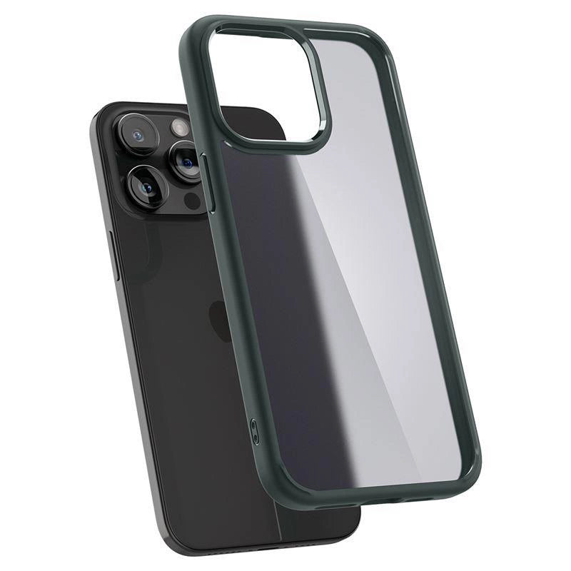 Spigen Ultra Hybrid iPhone 15 Pro Max Case - Dark Green_10