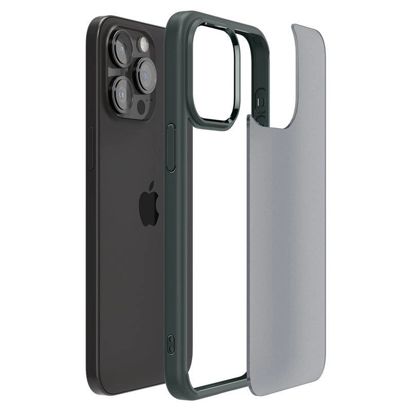 Spigen Ultra Hybrid iPhone 15 Pro Max Case - Dark Green_12