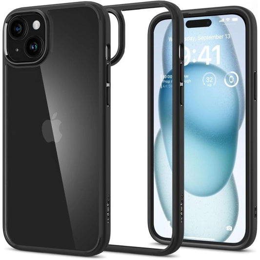 Spigen Ultra Hybrid iPhone 15 Case - Matte Black_0