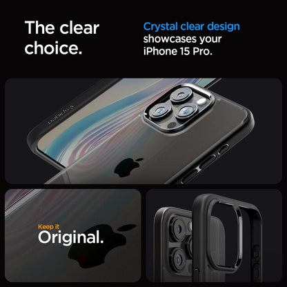 Spigen Ultra Hybrid iPhone 15 Pro Case - Matte Black_10
