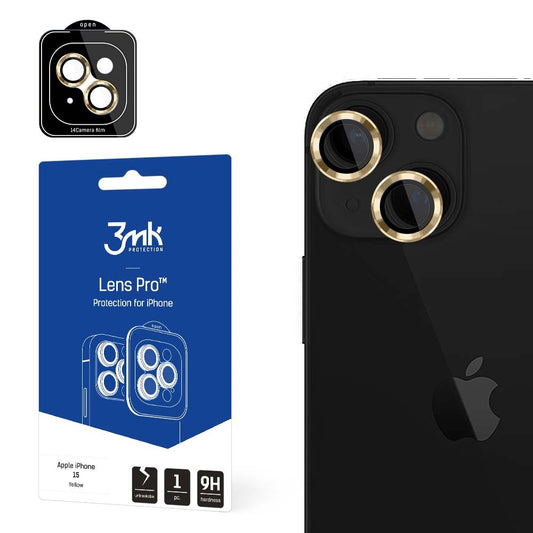 Apple iPhone 15 - 3mk Lens Protection Pro Yellow_0