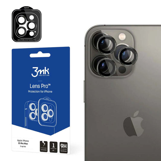 Apple iPhone 15 Pro Max - 3mk Lens Protection Pro Graphite_0