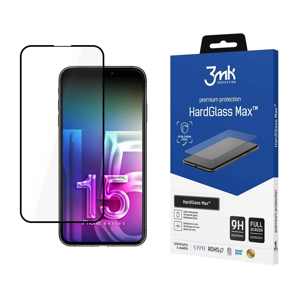 Apple iPhone 15 - 3mk HardGlass Max™_0
