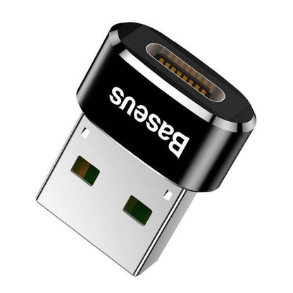 Baseus USB-C to USB-A adapter 3A (Black)_0