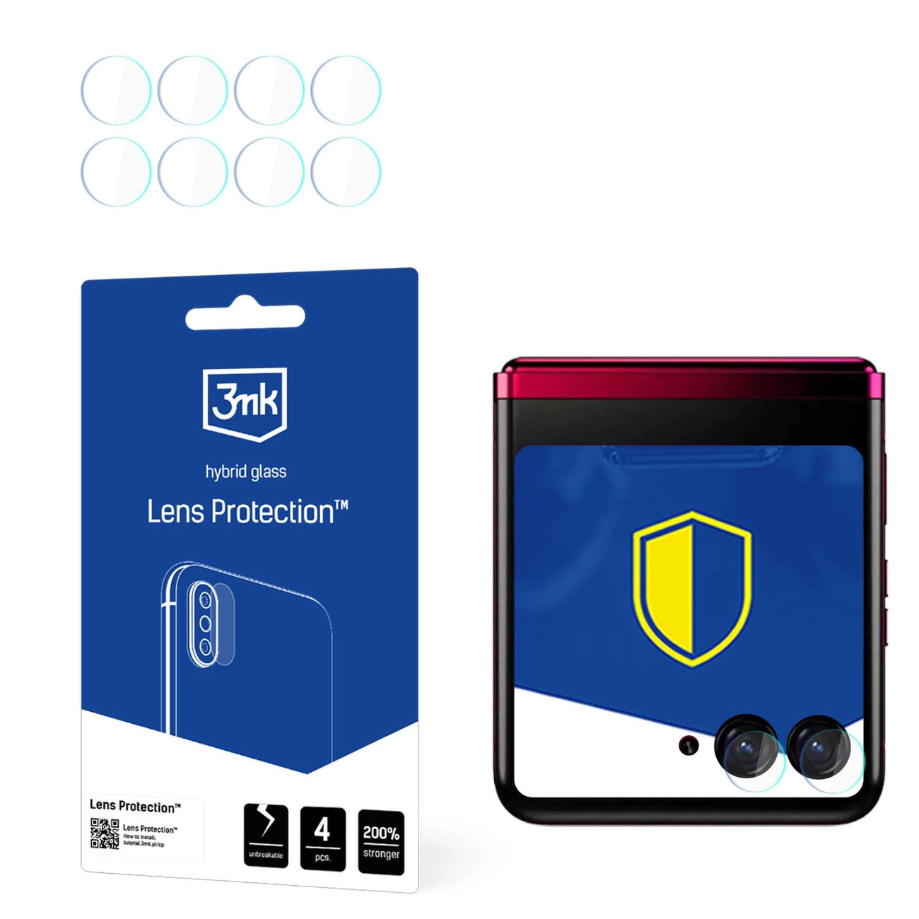 Motorola Razr 40 Ultra (front) - 3mk Lens Protection™_0