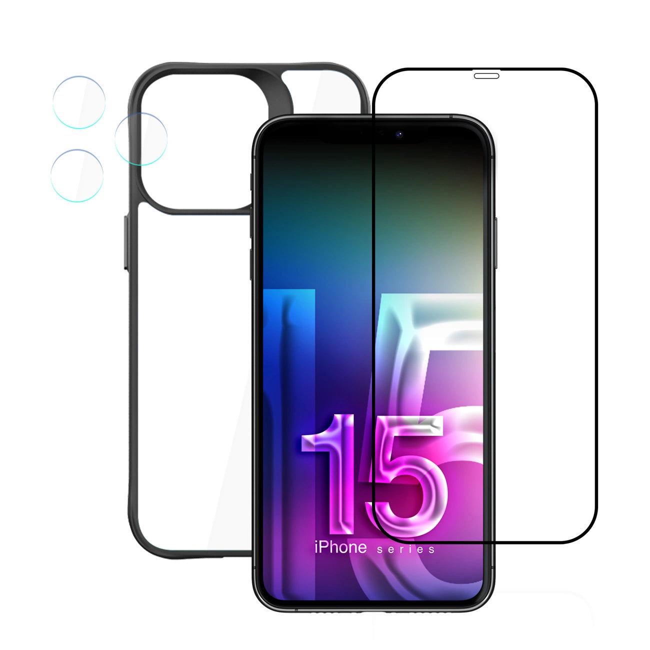 Apple iPhone 15 Pro Max - 3mk Comfort Set 4 in 1_3