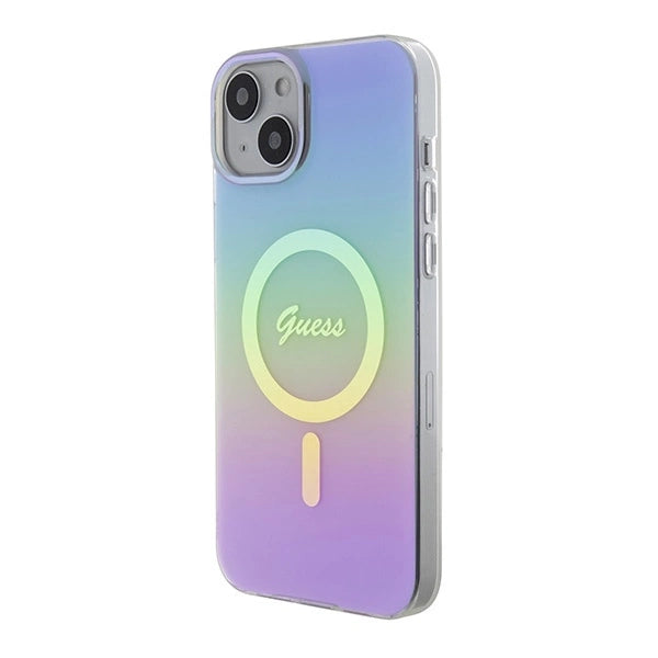 Guess IML Iridescent MagSafe case for iPhone 15 Plus - purple_1