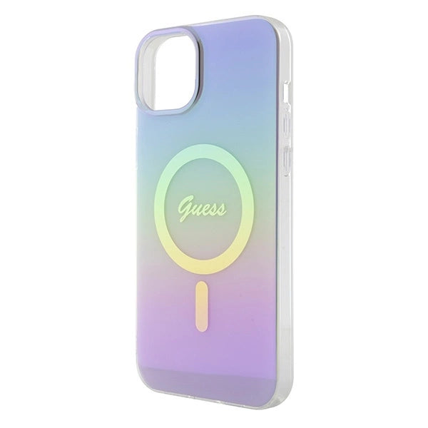 Guess IML Iridescent MagSafe case for iPhone 15 Plus - purple_5