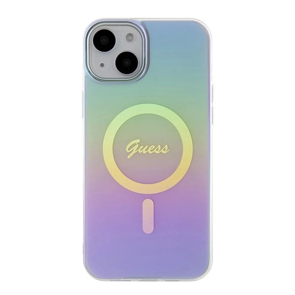 Guess GUHMP15SHITSU iPhone 15 6.1" purple/purple hardcase IML Iridescent MagSafe_2