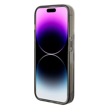 Karl Lagerfeld KLHCP15SLKKNSK iPhone 15 6.1" transparent hardcase Liquid Glitter Ikonik_4