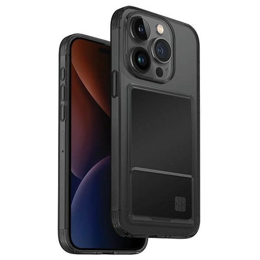 Uniq Air Fender ID Cardslot case for iPhone 15 Pro Max - gray_0