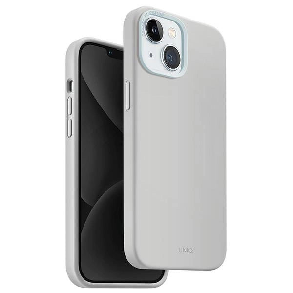 Uniq Lino Hue Magclick Charging case for iPhone 15 - light gray_0
