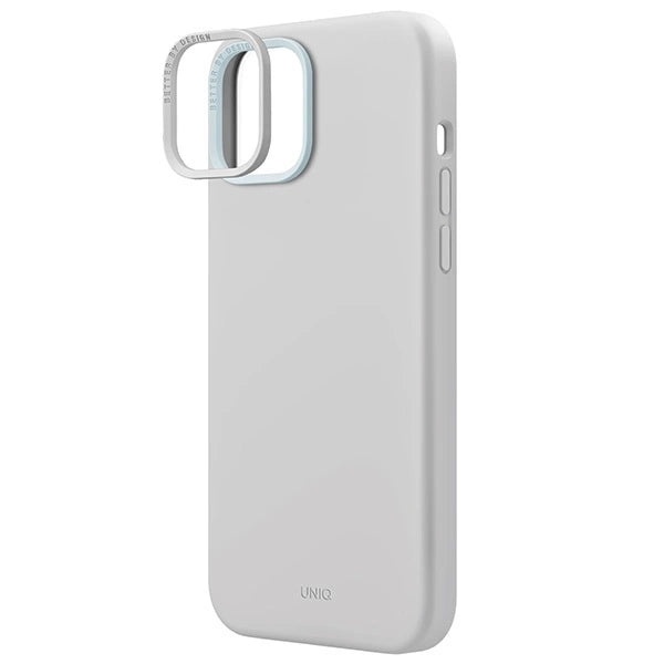 Uniq Lino Hue Magclick Charging case for iPhone 15 - light gray_3