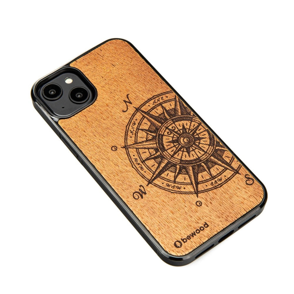 Bewood Traveler Merbau wooden case for iPhone 15 Plus_1