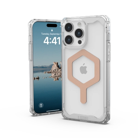 UAG Plyo MagSafe case for iPhone 15 Pro Max - transparent and pearl_1
