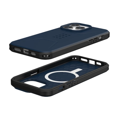 UAG Civilian MagSafe case for iPhone 15 Pro Max - dark blue_2