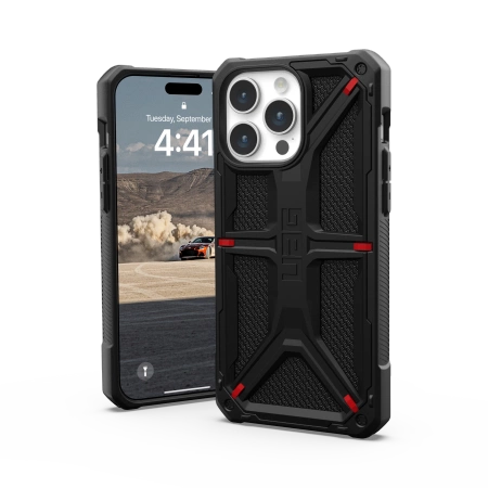 UAG Monarch case for iPhone 15 Pro Max - black kevlar_1