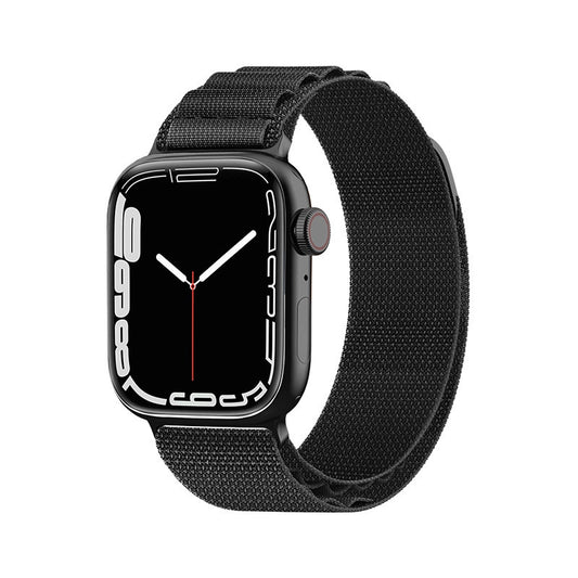 Alpine Steel Buckle Strap for Apple Watch 42 / 44 / 45 / 49 mm - Black_0