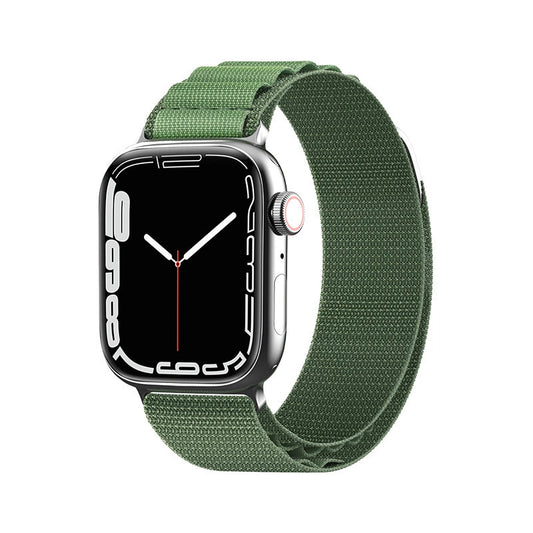 Strap with Alpine steel buckle for Apple Watch 42/44/45/49 mm - green_0