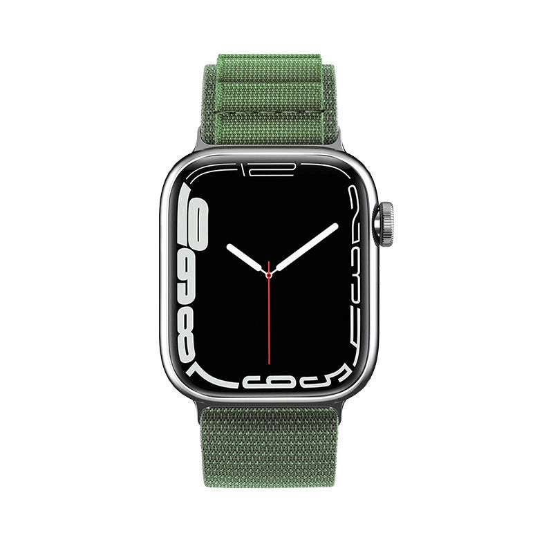 Strap with Alpine steel buckle for Apple Watch 42/44/45/49 mm - green_1