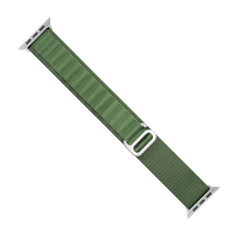 Strap with Alpine steel buckle for Apple Watch 42/44/45/49 mm - green_2