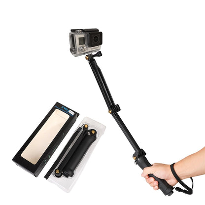 3 in 1 Monopod Tripod with Selfie Stick for GoPro - Black_2