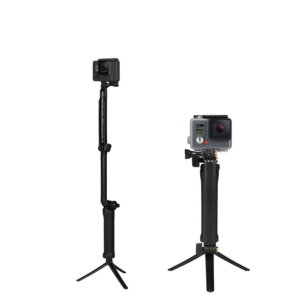 3 in 1 Monopod Tripod with Selfie Stick for GoPro - Black_3