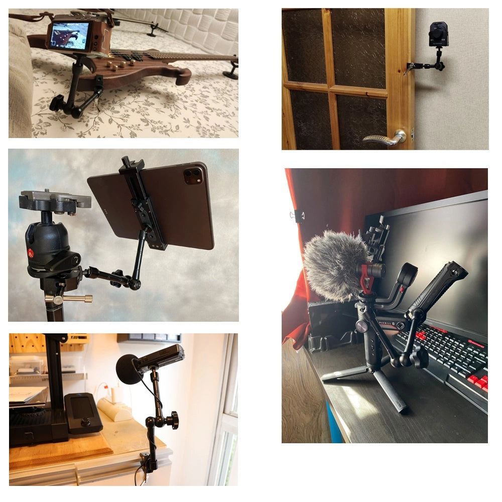 Clamp holder for camera, camera, microphone_5