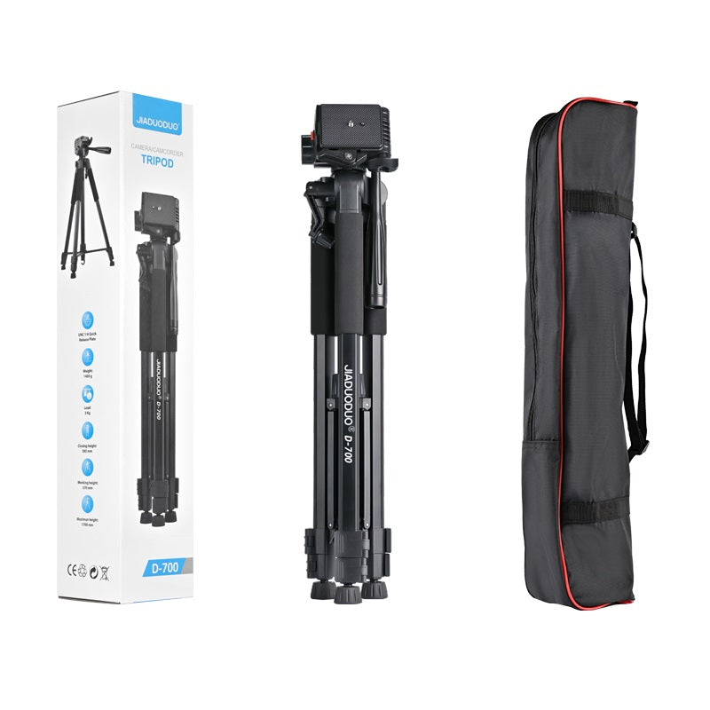 Aluminum photographic tripod with adjustable base - gray_3