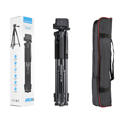 Aluminum photographic tripod with adjustable base - gray_3